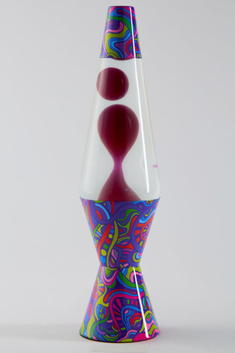 Mind Trip Lava Lamp - 14.5 Inch | Trippy Multi-Color Base Design | Clear Liqu...