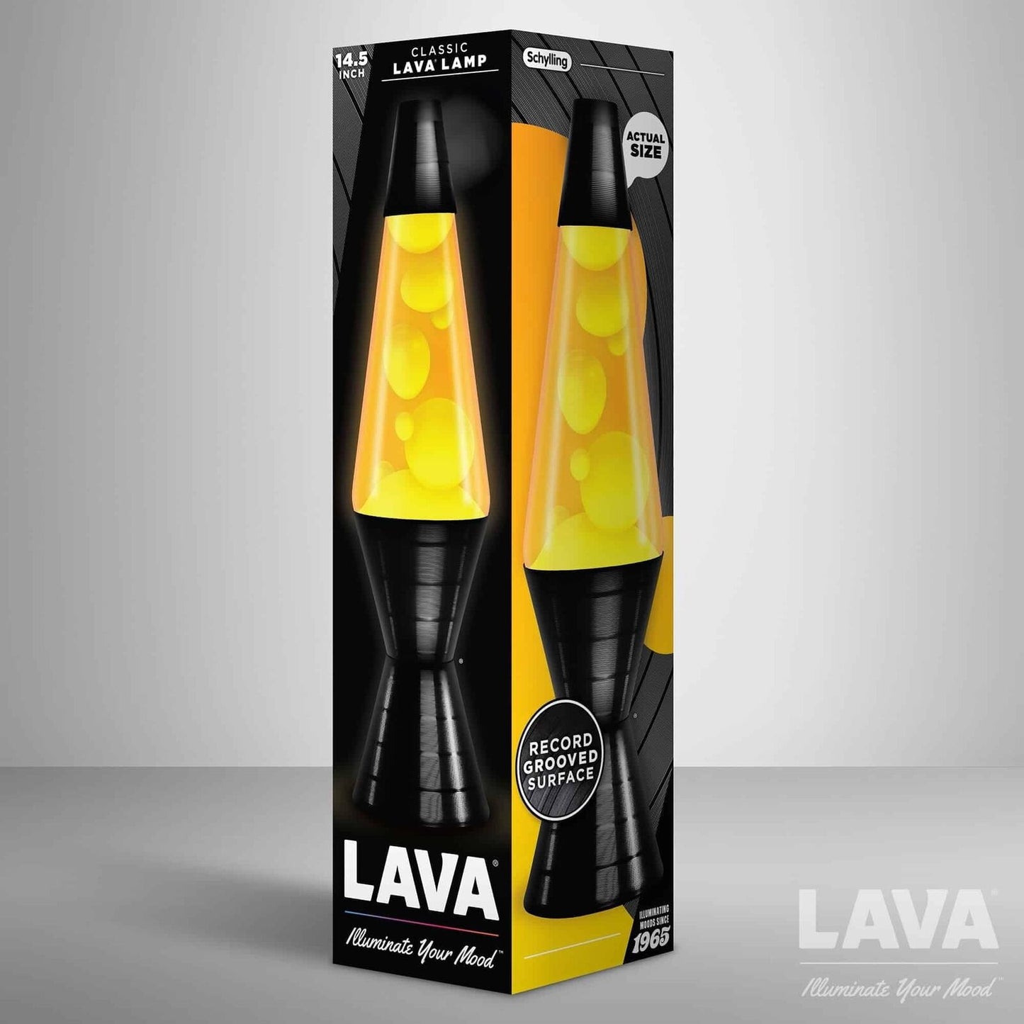 Lava® Lamp - 14.5'' Vinyl Record Grooved Base - the Original Motion Light -