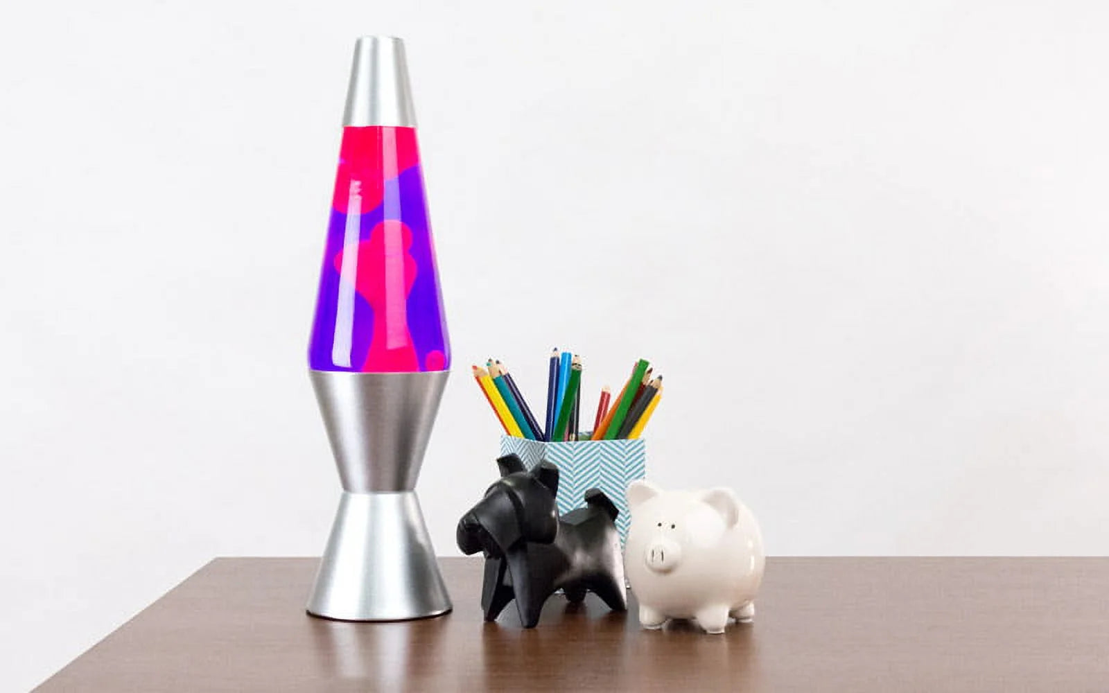 the Original 14.5" Pink Wax with Purple Liquid  Lamp